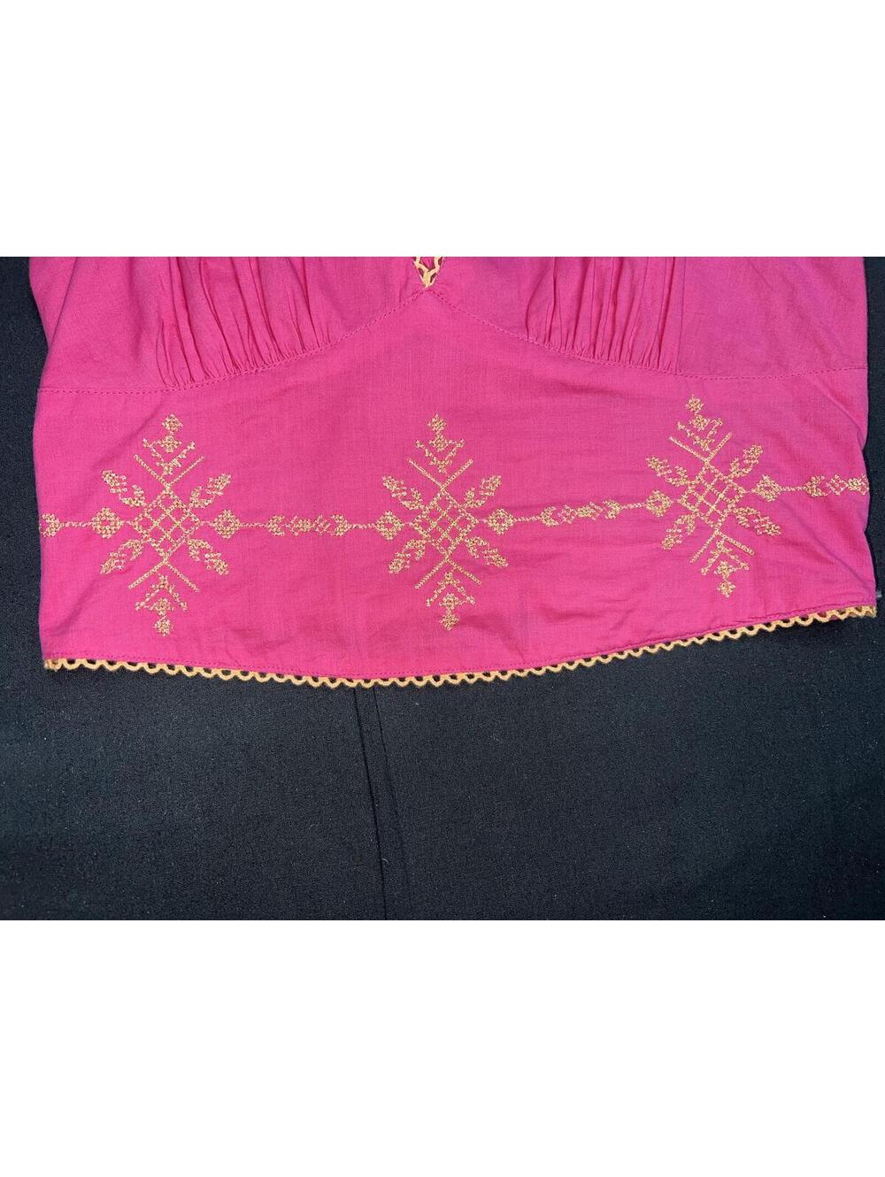 Free People Embroidered pink-Rose top - Picture 6 of 9